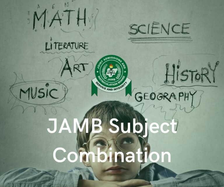 JAMB subject combination for all courses 2024