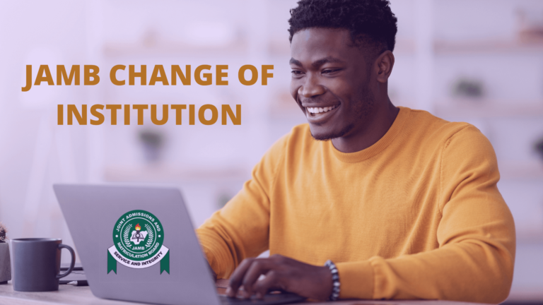 How to change your JAMB institution – Data correction 2024