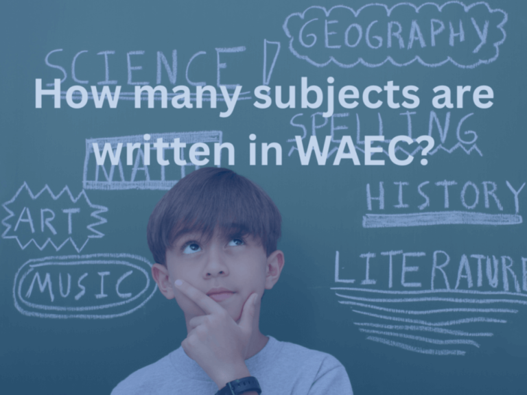 How many subjects are written in WAEC?