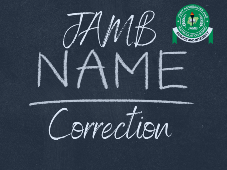 How to do JAMB name correction-2024