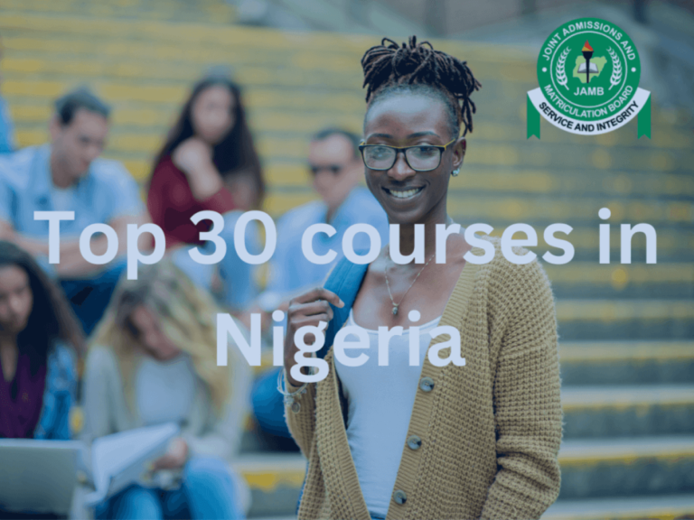 Top 30 courses in Nigeria and their JAMB subject combinations
