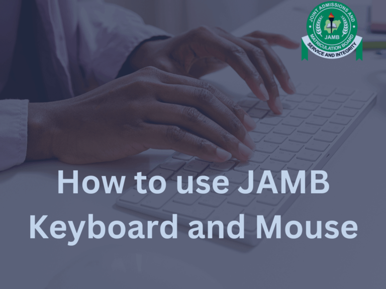 Learn How To Use JAMB Keyboard And Mouse In 2 Minutes  
