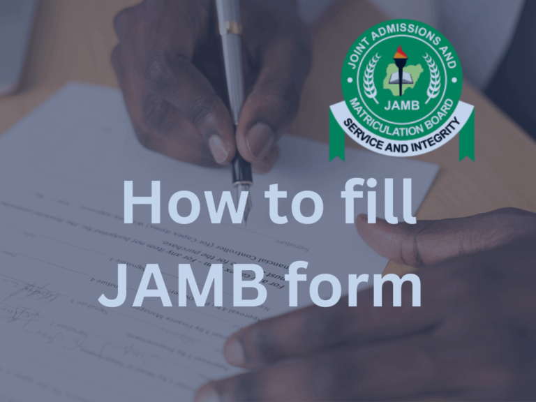 How to fill JAMB form 2024