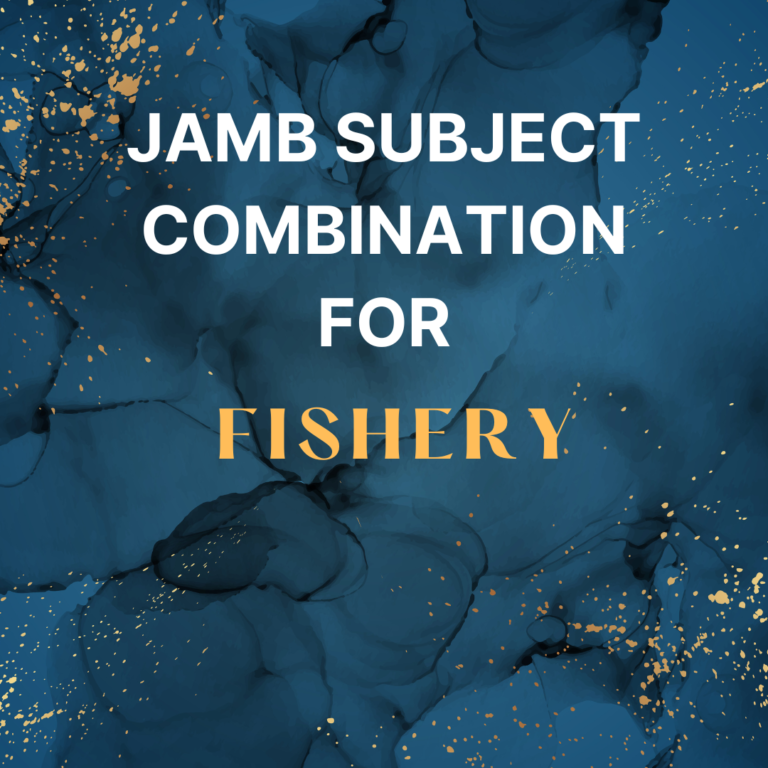 JAMB subject combination for fishery