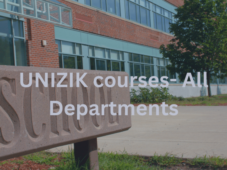 Unizik courses 2024- All courses offered (Including postgraduate)